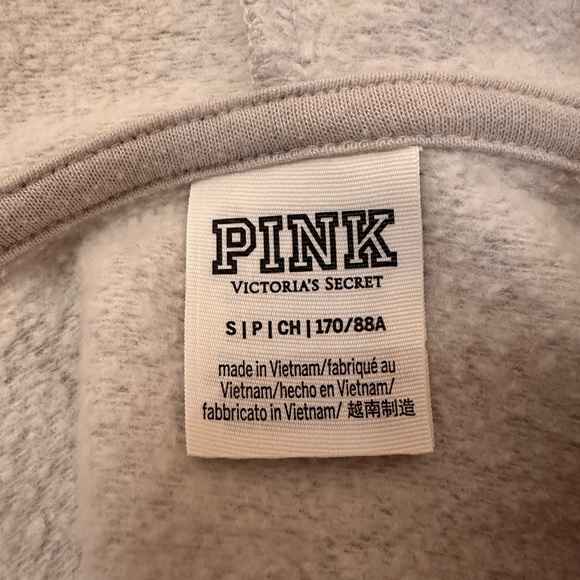 PINK Victoria Secret Grey Zip Hoodie - Picture 4 of 4